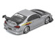 Nissan Top Secret Silvia S15 RHD Right Hand Drive Silver Metallic with Carbon Hood 1/64 Diecast Model Car Inno Models IN64-S15TS-SIL