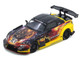 Honda S2000 AP1 RHD Right Hand Drive J s Racing Maou Yellow with Carbon Top with Graphics 1/64 Diecast Model Car Inno Models IN64-S2000JS-MAOU