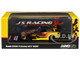 Honda S2000 AP1 RHD Right Hand Drive J s Racing Maou Yellow with Carbon Top with Graphics 1/64 Diecast Model Car Inno Models IN64-S2000JS-MAOU