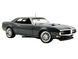 1968 Pontiac Firebird Street Fighter Silver Bird Gun Metal Gray Metallic Limited Edition to 400 pieces Worldwide 1/18 Diecast Model Car ACME A1805222