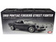 1968 Pontiac Firebird Street Fighter Silver Bird Gun Metal Gray Metallic Limited Edition to 400 pieces Worldwide 1/18 Diecast Model Car ACME A1805222