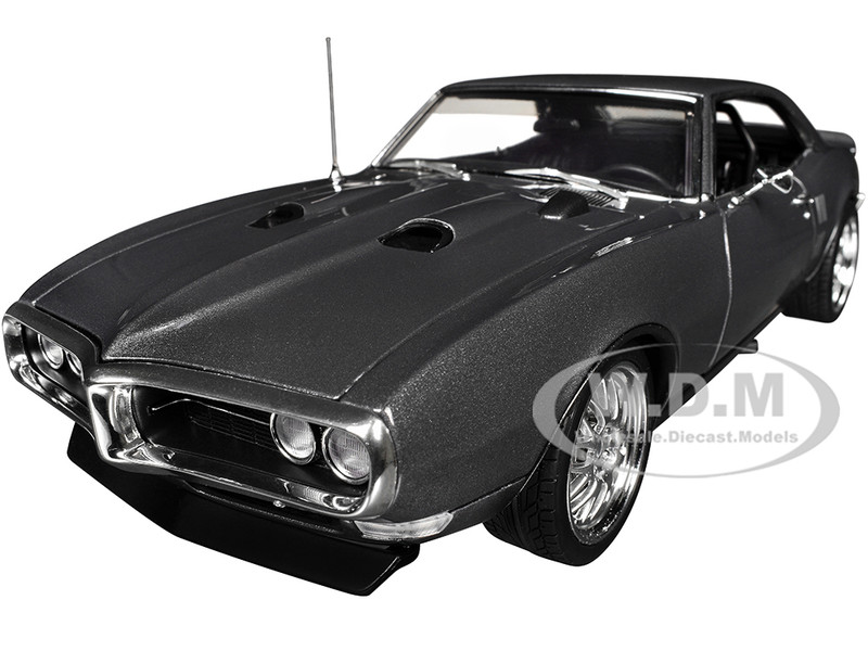 1968 Pontiac Firebird Street Fighter Silver Bird Gun Metal Gray Metallic Limited Edition to 400 pieces Worldwide 1/18 Diecast Model Car ACME A1805222