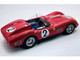 Ferrari 250 TR59 60 #2 Cliff Allison Phil Hill Willy Mairesse Scuderia Ferrari 3rd Place 1000 km Nurburgring 1960 Mythos Series with Display Case Limited Edition to 40 pieces Worldwide 1/18 Model Car Tecnomodel TM18-261E
