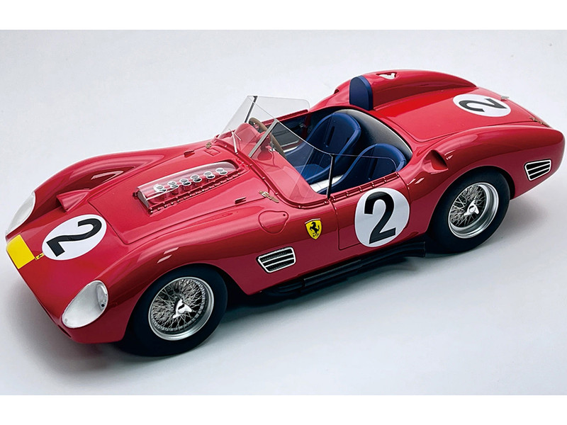 Ferrari 250 TR59 60 #2 Cliff Allison Phil Hill Willy Mairesse Scuderia Ferrari 3rd Place 1000 km Nurburgring 1960 Mythos Series with Display Case Limited Edition to 40 pieces Worldwide 1/18 Model Car Tecnomodel TM18-261E