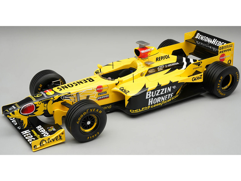 Jordan 198 #9 Damon Hill Benson & Hedges Jordan Honda Winner Formula One F1 Belgian GP 1998 with Display Case Mythos Series Limited Edition to 60 pieces Worldwide 1/18 Model Car Tecnomodel TM18-384B