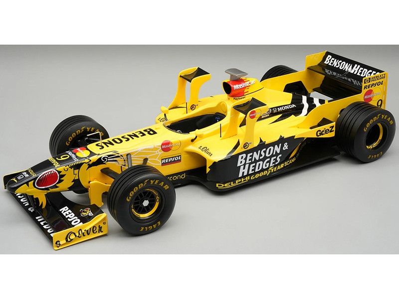 Jordan 198 #9 Damon Hill Benson & Hedges Jordan Honda Formula One F1 San Marino Imola GP 1998 with Display Case Mythos Series Limited Edition to 50 pieces Worldwide 1/18 Model Car Tecnomodel TM18-384C