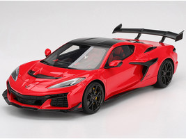 Chevrolet Corvette ZR1 Torch Red with Carbon Top 1/18 Model Car Top Speed TS0647