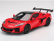 Chevrolet Corvette ZR1 Torch Red with Carbon Top 1/18 Model Car Top Speed TS0647