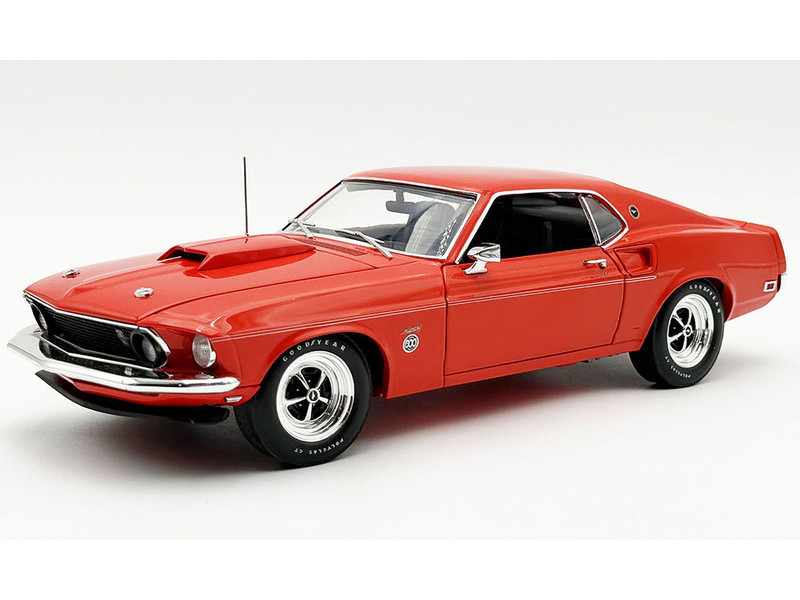 1969 Ford Mustang Limited Edition 600 Flower Power Red Limited Edition to 300 pieces Worldwide 1/18 Diecast Model Car ACME A1801890