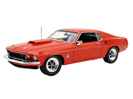 1969 Ford Mustang Limited Edition 600 Flower Power Red Limited Edition to 300 pieces Worldwide 1/18 Diecast Model Car ACME A1801890