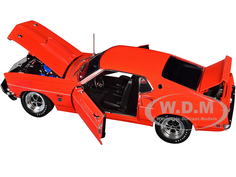 1969 FORD MUSTANG LTD ED 600 FLOWER POWER RED 1/18 DIECAST CAR BY