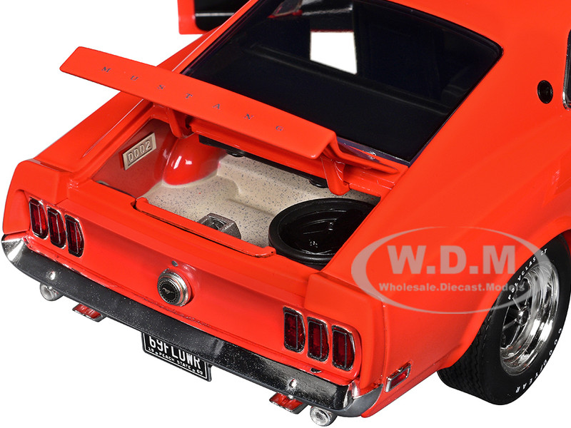 1969 FORD MUSTANG LTD ED 600 FLOWER POWER RED 1/18 DIECAST CAR BY