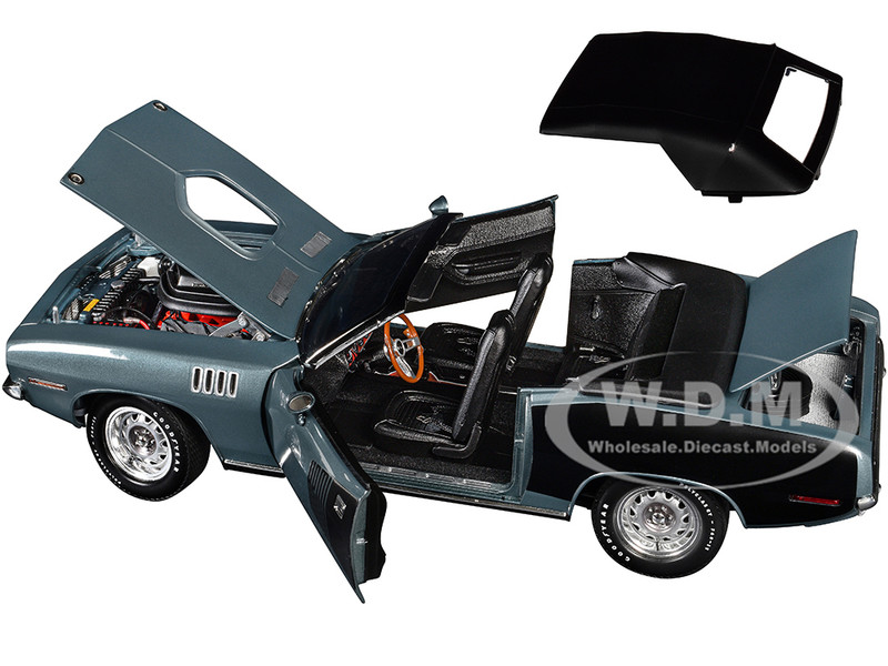 1971 PLYMOUTH HEMI CUDA CONVERTIBLE WINCHESTER GRAY 1/18 MODEL BY