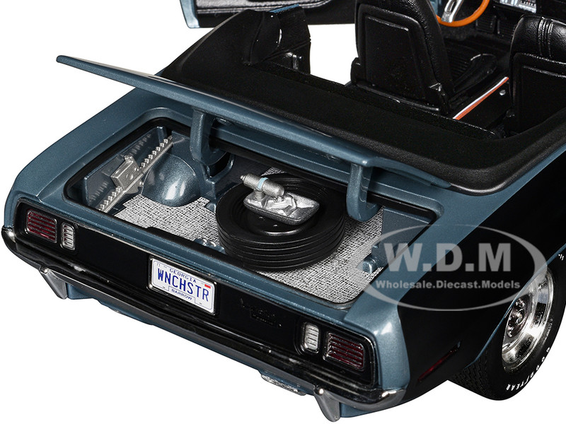 1971 PLYMOUTH HEMI CUDA CONVERTIBLE WINCHESTER GRAY 1/18 MODEL BY