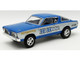1966 Plymouth Barracuda Hemi Hustler Blue with White Stripes Limited Edition to 374 pieces Worldwide 1/18 Diecast Model Car ACME A1806138