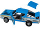 1966 Plymouth Barracuda Hemi Hustler Blue with White Stripes Limited Edition to 374 pieces Worldwide 1/18 Diecast Model Car ACME A1806138