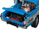 1966 Plymouth Barracuda Hemi Hustler Blue with White Stripes Limited Edition to 374 pieces Worldwide 1/18 Diecast Model Car ACME A1806138