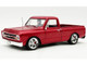 1967 Chevrolet C 10 Custom Pickup Truck Showtime Deep Candy Red Metallic Limited Edition to 612 pieces Worldwide1 /18 Diecast Model Car ACMEA1807222