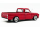 1967 Chevrolet C 10 Custom Pickup Truck Showtime Deep Candy Red Metallic Limited Edition to 612 pieces Worldwide 1/18 Diecast Model Car ACMEA1807222