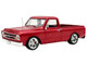 1967 Chevrolet C 10 Custom Pickup Truck Showtime Deep Candy Red Metallic Limited Edition to 612 pieces Worldwide1 /18 Diecast Model Car ACMEA1807222
