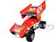 Winged Sprint Car #104 Jeff Swindell Octane Boost Red with Graphics National Sprint Car Hall of Fame 1/18 Diecast Model Car ACME A1809527
