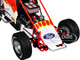 Winged Sprint Car #104 Jeff Swindell Octane Boost Red with Graphics National Sprint Car Hall of Fame 1/18 Diecast Model Car ACME A1809527