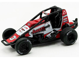 USAC Sprint Car #3P Kyle Cummins Avanti Champion USAC Sprint Car National Championship 2025 1/64 Diecast Model Car ACME A6401026