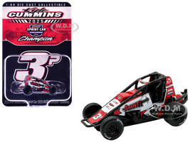 USAC Sprint Car #3P Kyle Cummins Avanti Champion USAC Sprint Car National Championship 2025 1/64 Diecast Model Car ACME A6401026