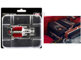 LS3 Engine & Transmission Replica from 1967 Chevrolet C 10 Custom 1/18 Model ACME A1807222E