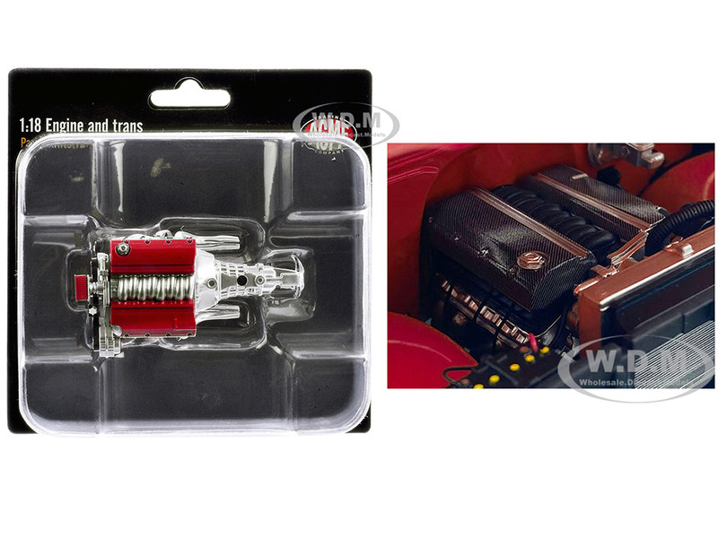 LS3 Engine & Transmission Replica from 1967 Chevrolet C 10 Custom 1/18 Model ACME A1807222E