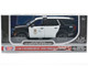 2025 Chevrolet Tahoe Police Pursuit Vehicle Los Angeles Police Department LAPD Black and White Law Enforcement and Public Service Series 1/24 Diecast Model Car Motormax 76636