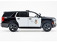 2025 Chevrolet Tahoe Police Pursuit Vehicle Los Angeles Police Department LAPD Black and White Law Enforcement and Public Service Series 1/24 Diecast Model Car Motormax 76636