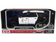 2025 Chevrolet Tahoe Police Pursuit Vehicle Los Angeles Police Department LAPD Black and White Law Enforcement and Public Service Series 1/24 Diecast Model Car Motormax 76636