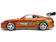 Brian s Toyota Supra Orange Color Brush Finish 25 Years of Fast & Furious Anniversary The Fast and the Furious 2001 Movie Fast & Furious Series 1/24 Diecast Model Car Jada 37703