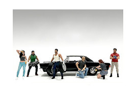 Muscle Mechanics 6 piece Figure Set for 1/24 Scale Models American Diorama 25201-25202-25203-25204-25205-25206