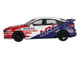 Honda Civic TYPE R 2024 Pace Car HRC White with Red and Blue Graphics Limited Edition 1/64 Diecast Model Car Mini GT MGT01079