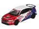 Honda Civic TYPE R 2024 Pace Car HRC White with Red and Blue Graphics Limited Edition 1/64 Diecast Model Car Mini GT MGT01079