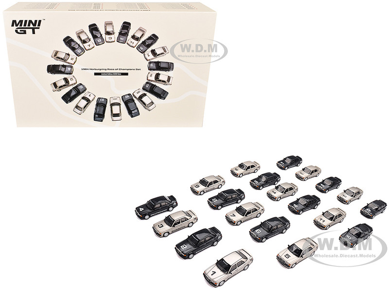 1984 Nurburgring Race of Champions 20 Car Set Limited Edition to 5000 Sets Worldwide 1/64 Diecast Model Cars Mini GT MGTS0016
