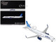 Airbus A321neo Commercial Aircraft JetBlue Airways N2180J White with Blue Tail Gemini 200 Series 1/200 Diecast Model Airplane GeminiJets G2JBU1336