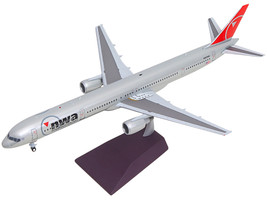 Boeing 757 300 Commercial Aircraft Northwest Airlines N587NW Silver with Red Tail Gemini 200 Series 1/200 Diecast Model Airplane GeminiJets G2NWA1422