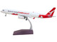 Airbus A321P2F Commercial Aircraft Qantas Freight Santa s Freight VH XF4 White with Graphics and Red Tail Gemini 200 Series 1/200 Diecast Model Airplane GeminiJets G2QFA1477