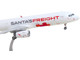 Airbus A321P2F Commercial Aircraft Qantas Freight Santa s Freight VH XF4 White with Graphics and Red Tail Gemini 200 Series 1/200 Diecast Model Airplane GeminiJets G2QFA1477