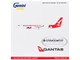 Airbus A321P2F Commercial Aircraft Qantas Freight Santa s Freight VH XF4 White with Graphics and Red Tail Gemini 200 Series 1/200 Diecast Model Airplane GeminiJets G2QFA1477