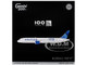 Boeing 787 9 Commercial Aircraft with Flaps Down United Airlines 100 Years N61101 White with Graphics and Blue Tail Gemini 200 Series 1/200 Diecast Model Airplane GeminiJets G2UAL1258F Boeing 787 9 Commercial Aircraft with Flaps Down United Airlines 100 Years N61101 White with Graphics and Blue Tail Gemini 200 Series 1/200 Diecast Model Airplane GeminiJets G2UAL1258F