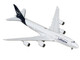 Boeing 747 8I Commercial Aircraft Lufthansa D ABYA White with Dark Blue Tail 1/400 Diecast Model Airplane GeminiJets GJ2209