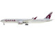 Boeing 777 9 Commercial Aircraft Qatar Airways A7 BKA Gray with Dark Red Tail Graphics 1/400 Diecast Model Airplane GeminiJets GJ2278
