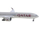 Boeing 777 9 Commercial Aircraft Qatar Airways A7 BKA Gray with Dark Red Tail Graphics 1/400 Diecast Model Airplane GeminiJets GJ2278