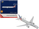 Boeing 777 300ER Commercial Aircraft with Flaps Down American Airlines N722AN Gray with Striped Tail 1/400 Diecast Model Airplane GeminiJets GJ2303F