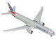 Boeing 777 300ER Commercial Aircraft with Flaps Down American Airlines N722AN Gray with Striped Tail 1/400 Diecast Model Airplane GeminiJets GJ2303F