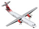 ATR 72 600 Commercial Aircraft Loganair Scotland s Airline G LMTE White with Red Plaid Tail 1/400 Diecast Model Airplane GeminiJets GJ2308